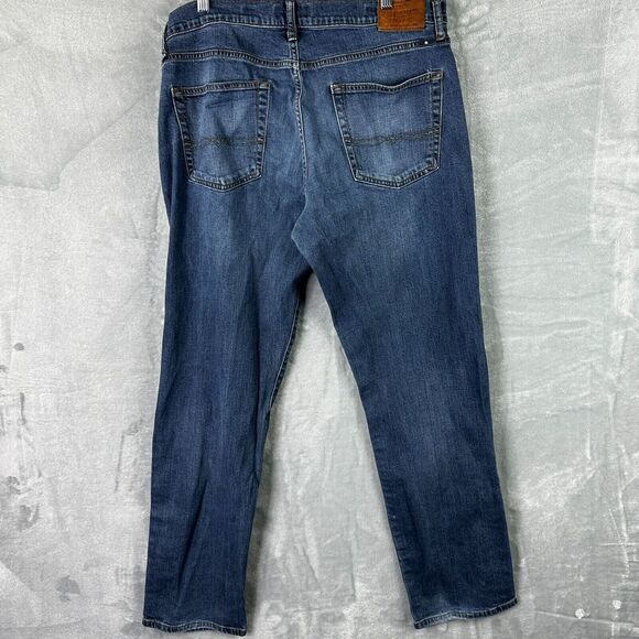 lucky brand 221 straight jeans mens 36x30 (36x31)‎ blue denim* - Picture 11 of 15